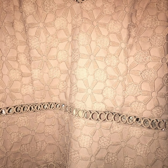 NWT WOMENS LOVE TRIANGLE FLORAL CROCHET CAMI SKATER DRESS - Picture 12 of 16